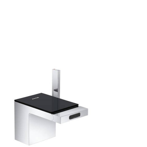 Hansgrohe Axor Myedition bidetová baterie s clic-clacem chrom/černé sklo 47 210 600