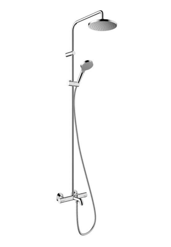 Hansgrohe Vernis Blend sprchový systém na stěnu s termostatickou baterií chrom 26 079 000