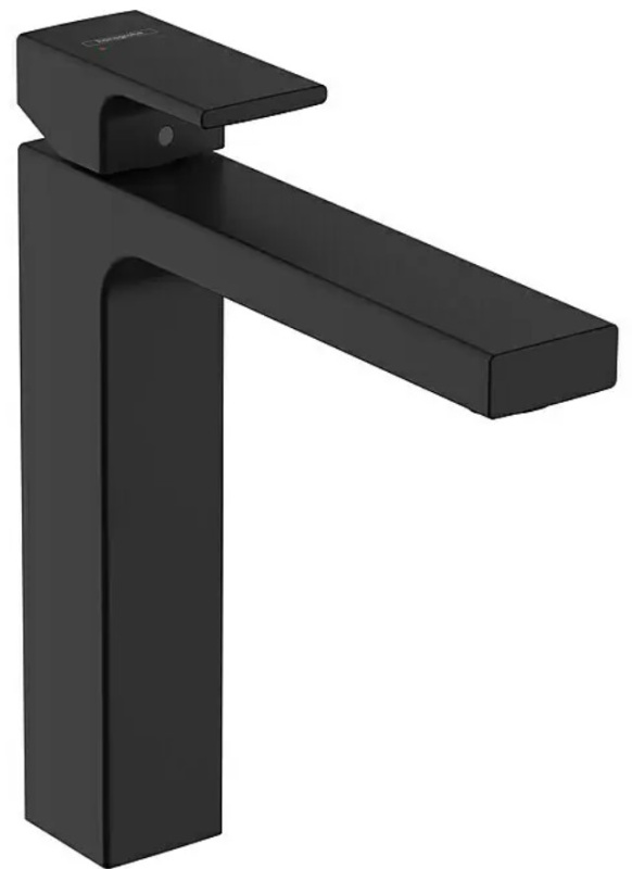 Hansgrohe Vernis Shape vysoká umyvadlová baterie s výpustí černý mat 71 562 670