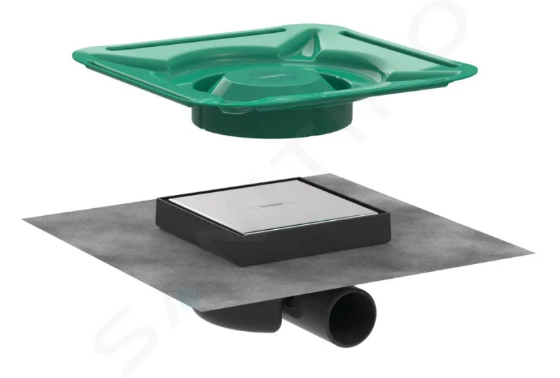 Hansgrohe RainDrain Spot vpusť nerez nerez 56 112 800