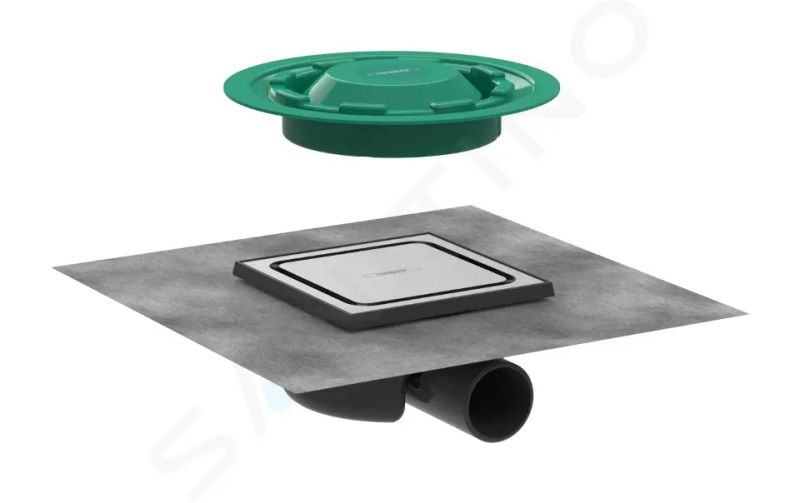 Hansgrohe RainDrain Spot vpusť nerez nerez 56 055 800