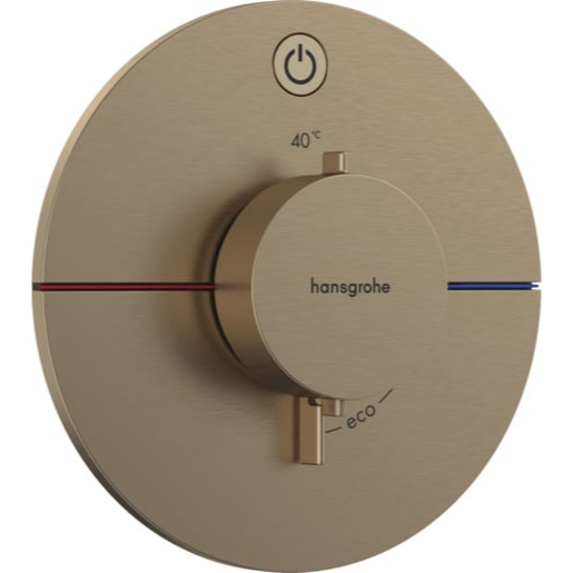 Hansgrohe ShowerSelect Comfort S sprchová baterie bez podomítkového tělesa kartáčovaný bronz 15 553 140