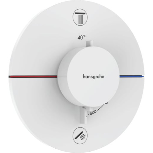 Hansgrohe ShowerSelect Comfort S sprchová a vanová baterie bez podomítkového tělesa matná bílá 15 554 700