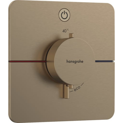 Hansgrohe ShowerSelect Comfort Q sprchová baterie bez podomítkového tělesa kartáčovaný bronz 15 581 140