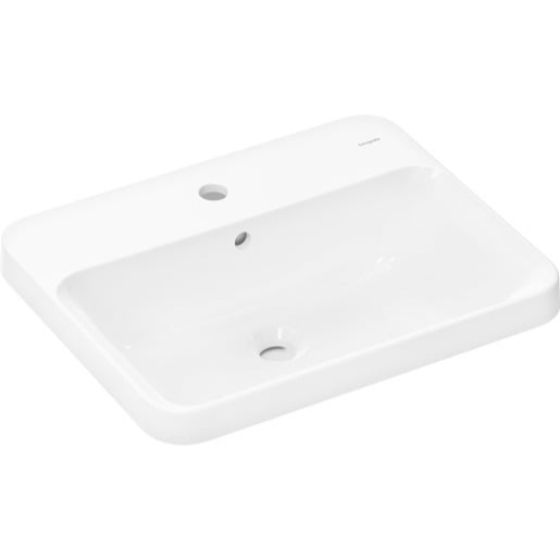 Hansgrohe Xuniva Q zápustné umyvadlo 55x40 cm otvor pro baterii uprostřed 61 068 450