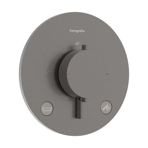 Hansgrohe Ecostat Comfort S sprchová a vanová baterie bez podomítkového tělesa kartáčovaný černý chrom 33 718 340