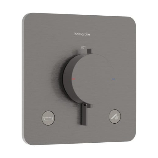 Hansgrohe Ecostat Comfort Q sprchová a vanová baterie bez podomítkového tělesa kartáčovaný černý chrom 33 717 340