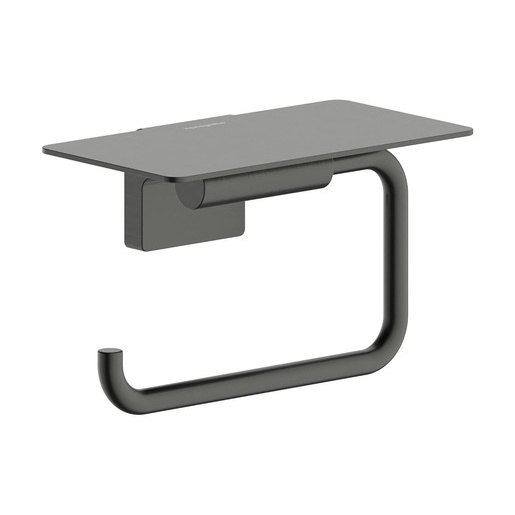 Hansgrohe AddStoris S držák toaletního papíru kartáčovaný černý chrom 41789340