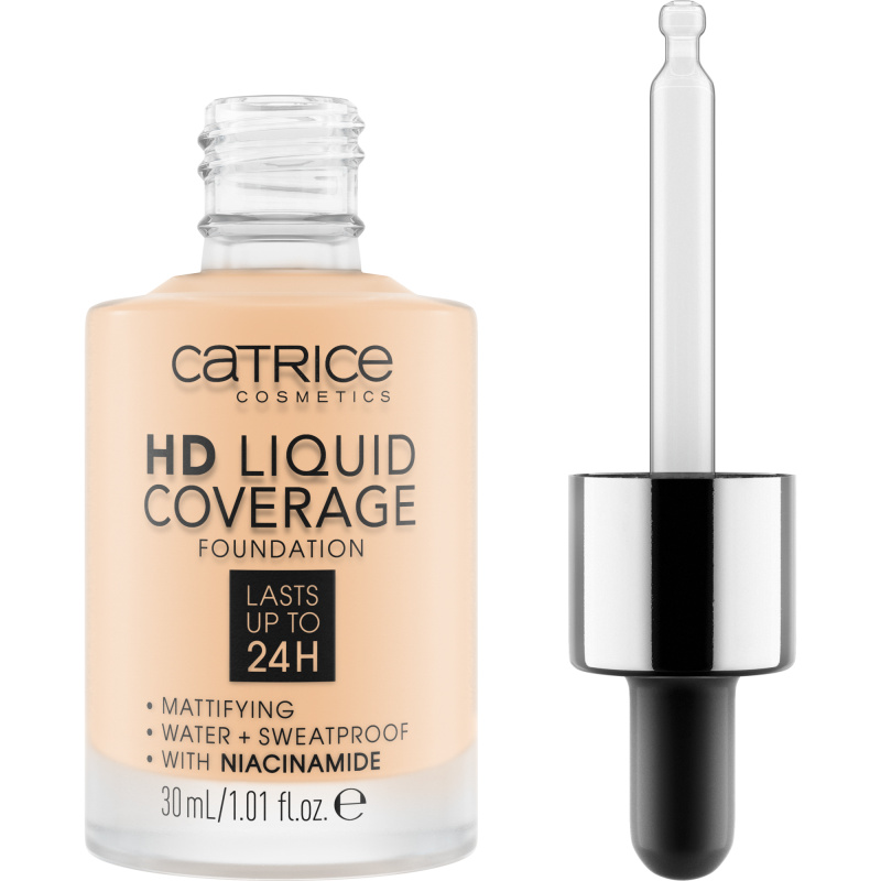 Catrice HD Liquid Coverage make-up odstín 002 Porcelain Beige 30 ml