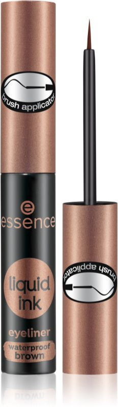 Essence Liquid Ink linka na oči odstín 02 Ash Brown 3 ml