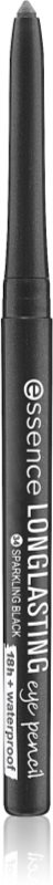 essence LONG-LASTING tužka na oči odstín 34 Sparkling Black 0.28 g