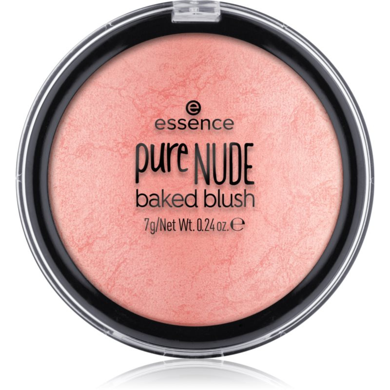 essence pure NUDE baked pudrová tvářenka odstín 01 Shimmery Rose 7 g