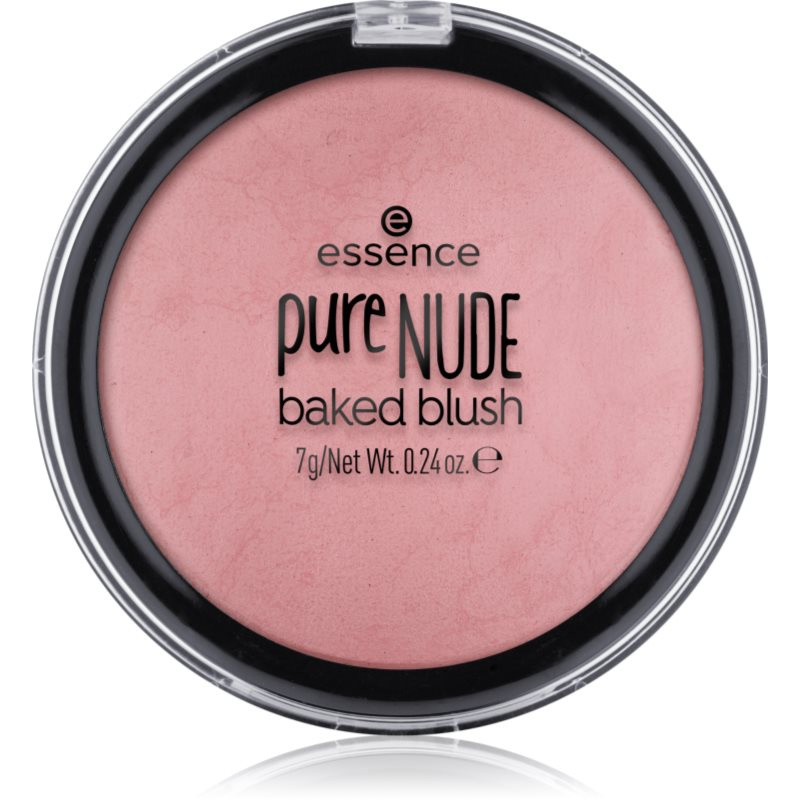 essence pure NUDE baked pudrová tvářenka odstín 02 - Pink Flush 7 g