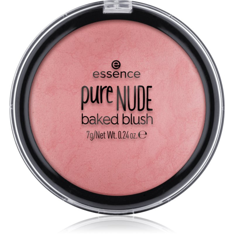 essence pure NUDE baked pudrová tvářenka odstín 07 Cool Coral 7 g