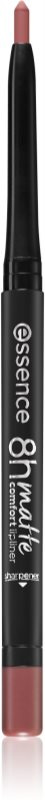 essence 8h Matte Comfort matná tužka na rty s ořezávátkem odstín 04 Rosy Nude 0,3 g