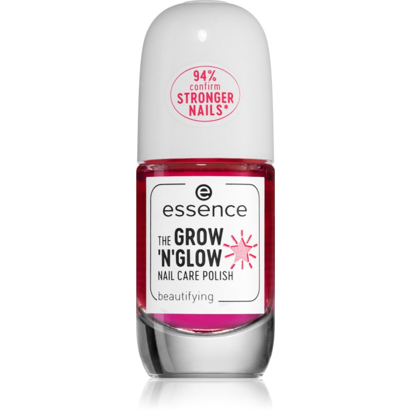 essence The Grow'n Glow zpevňující lak na nehty 8 ml