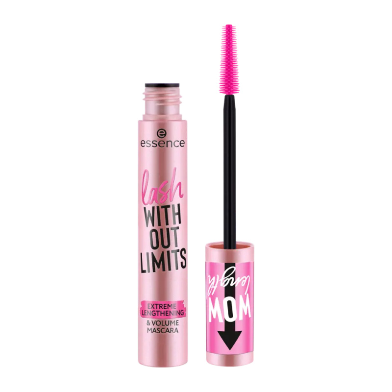 essence lash WITHOUT LIMITS EXTREME objemová a prodlužující řasenka odstín Black 13 ml