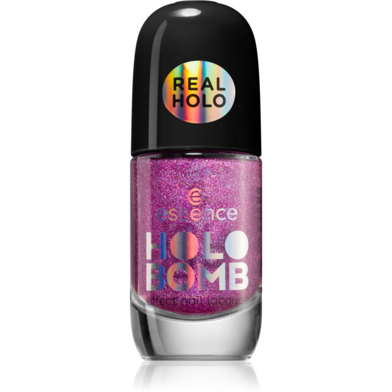 essence HOLO BOMB lak na nehty s holografickým efektem odstín 02 - Holo Moly 11 ml