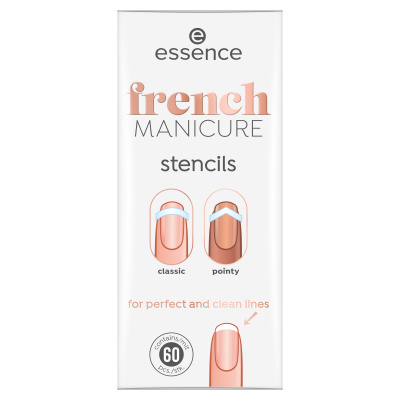 essence French MANICURE šablony na francouzskou manikúru 60 ks