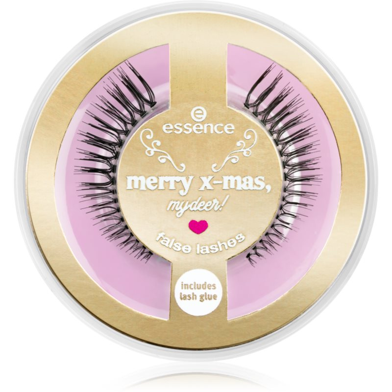 essence Merry X-mas, my deer! umělé řasy s lepidlem 2 ks
