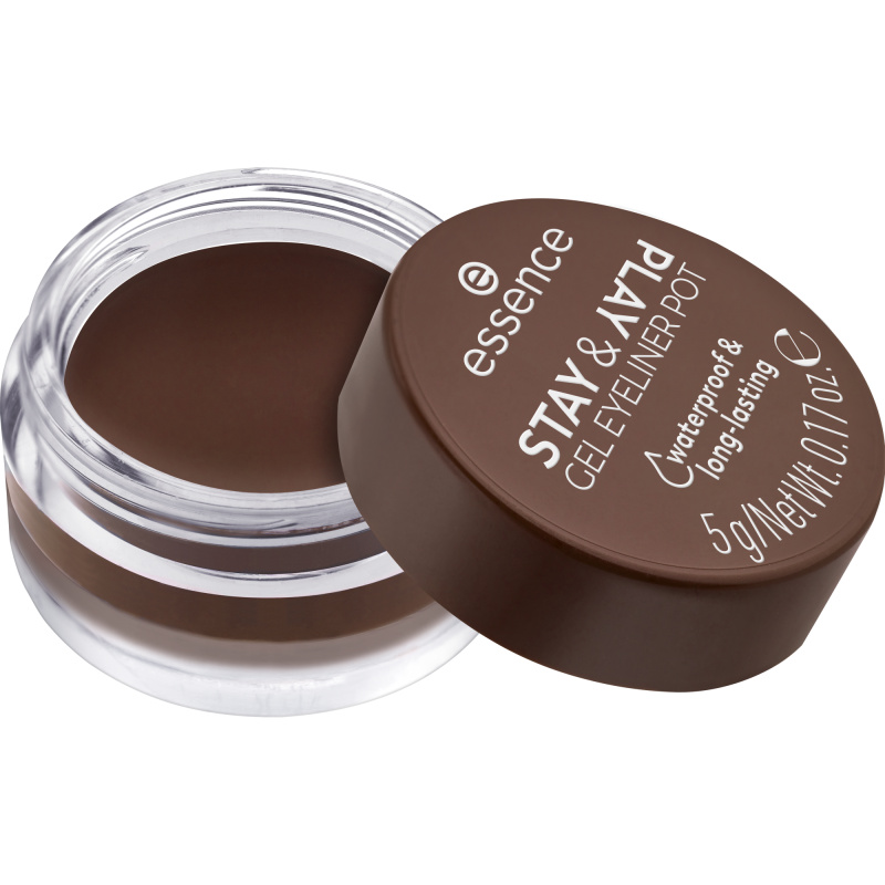essence STAY & PLAY oční linky odstín 02 Brown 5 g