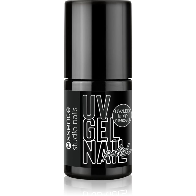 essence studio nails UV GEL NAIL gelový lak na nehty s použitím UV/LED lampy odstín 10 baby, come BLACK 5 ml