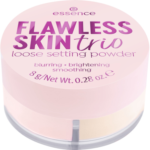 essence Flawless Skin Trio sypký fixační pudr 8 g