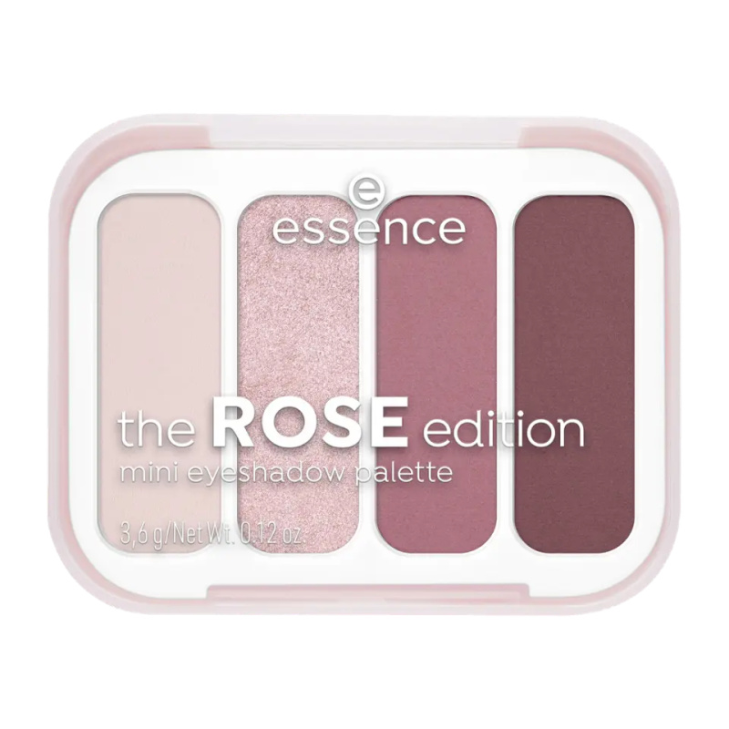 essence The Rose Edition paletka očních stínů mini 3.6 g