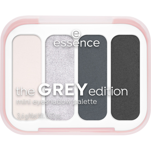 essence The Grey Edition paletka očních stínů mini 3.6 g