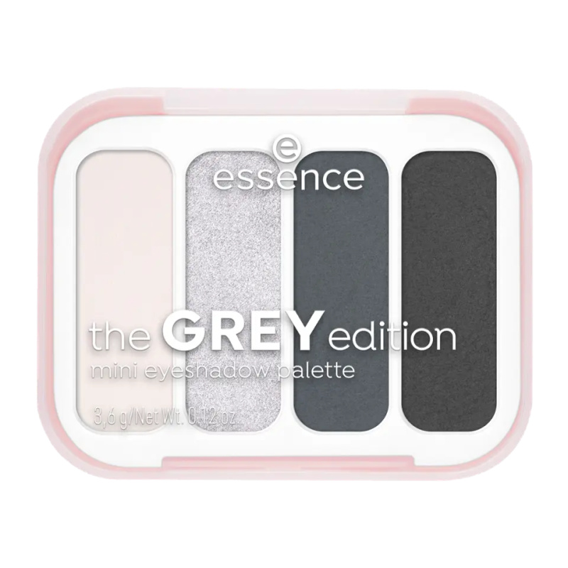 essence The Grey Edition paletka očních stínů mini 3.6 g