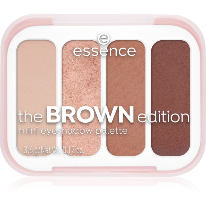 essence The Brown Edition paletka očních stínů mini 3.6 g