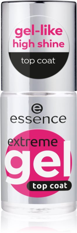 essence Extreme Gel gelový vrchní lak na nehty odstín 01 Gloss to Glow 8 ml