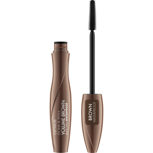Catrice Glam & Doll Volume Brown voděodolná řasenka pro prodloužení, natočení a objem 10 ml