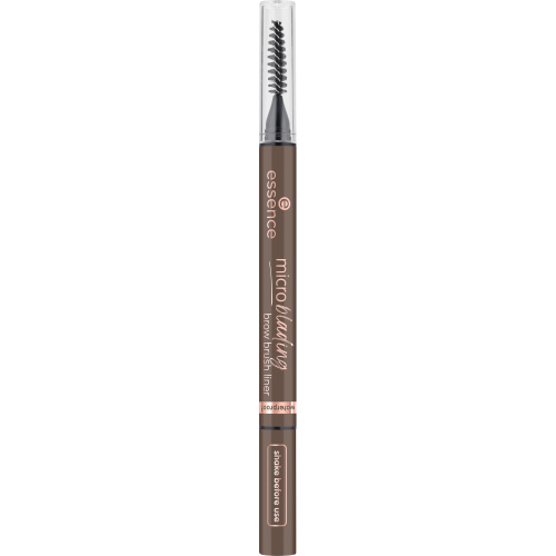 essence Microblading tužka na obočí se štětečkem odstín 04 Dark Brown 0.6 ml