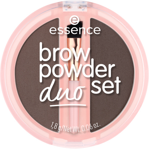 essence Brow Powder Duo set na obočí odstín 03 Dark 1.8 g