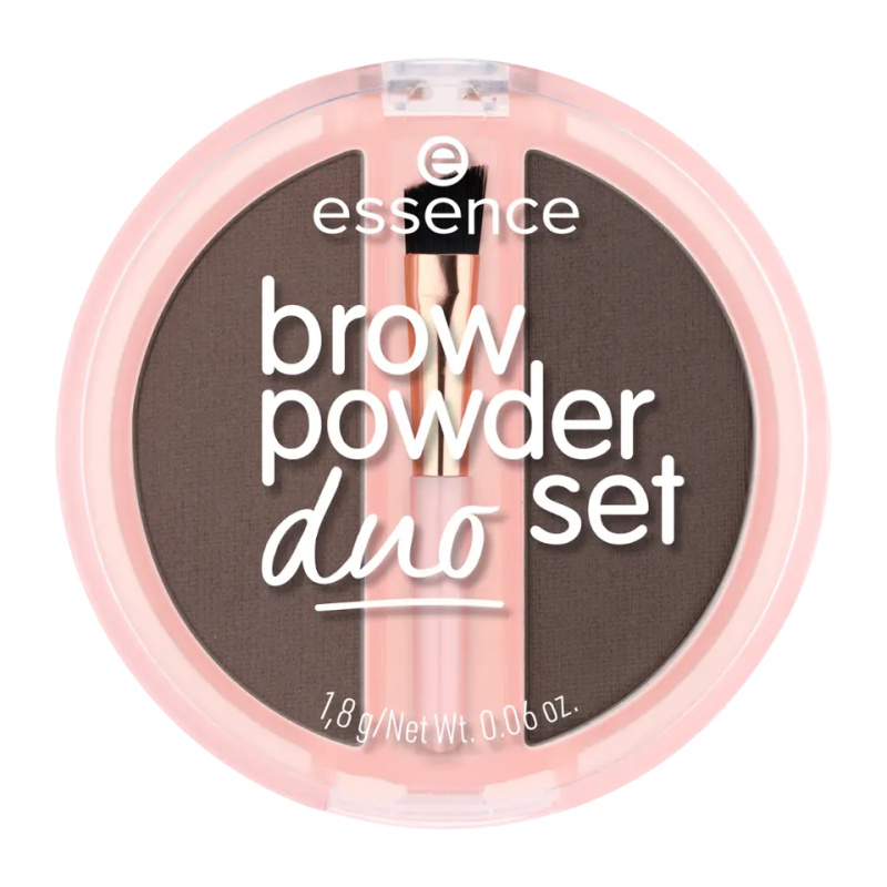 essence Brow Powder Duo set na obočí odstín 03 Dark 1.8 g