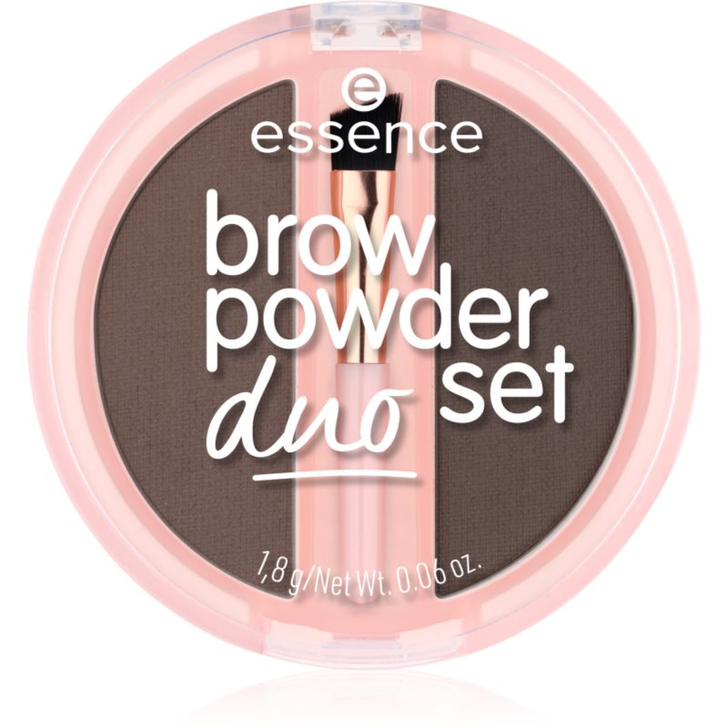 essence Brow Powder Duo set na obočí odstín 03 Dark 1.8 g