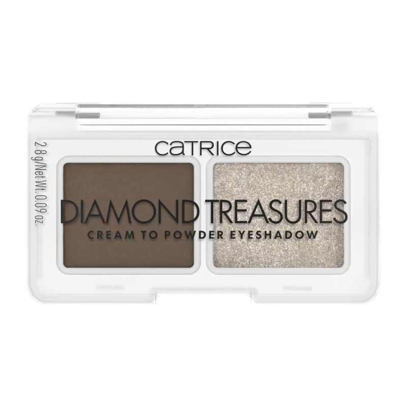 Catrice Diamond Treasures duo oční stíny odstín 01 Hazel Spark 2.8 g