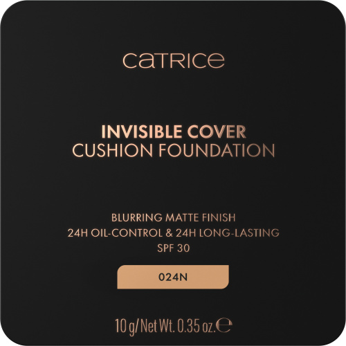 Catrice Invisible Cover Cushion Foundation matující make-up v houbičce SPF 30 odstín C024N 10 g