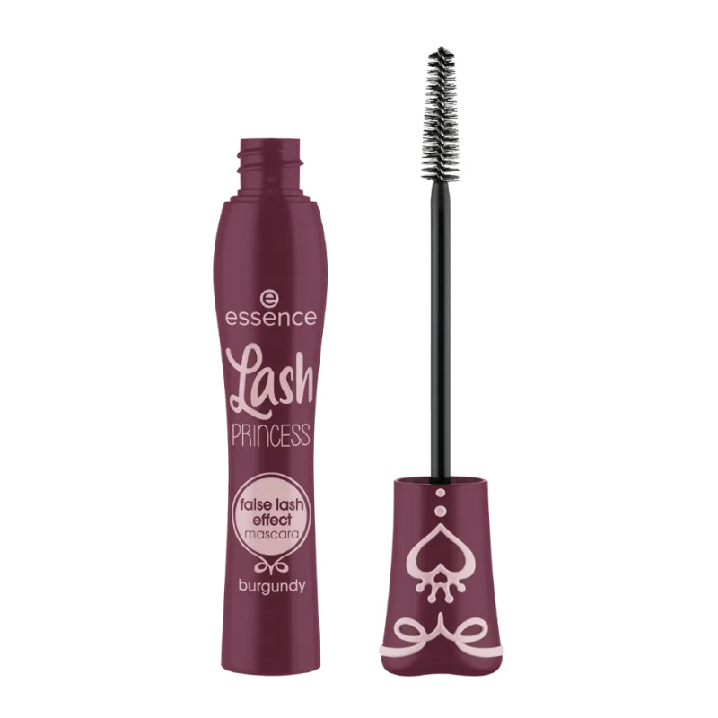 essence Lash PRINCESS řasenka pro efekt umělých řas odstín Burgundy 12 ml