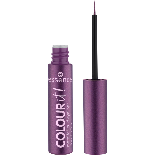 essence COLOUR it! metalická linka na oči odstín 02 Dark Cherry 3 ml