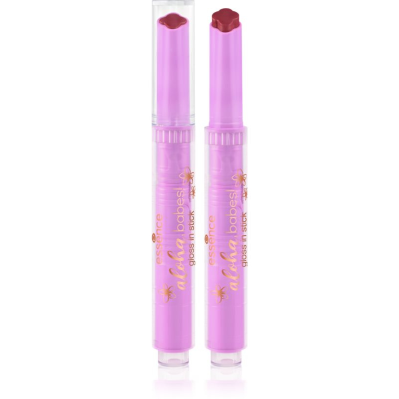 essence aloha, babes! krémový lesk na rty v tyčince odstín 01 Sunny Bliss, Flower Kiss 1.6 g