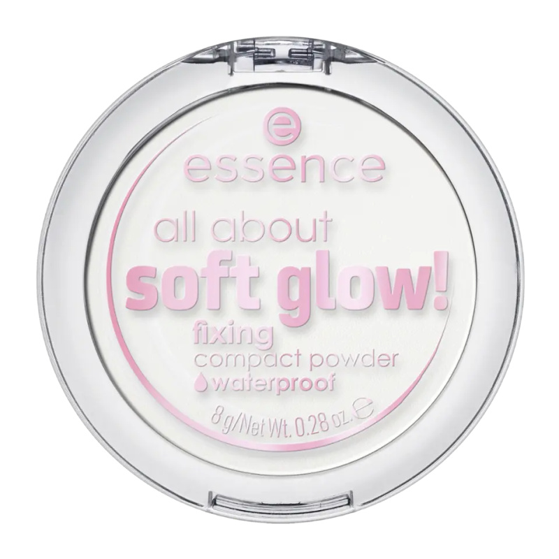 essence All About Soft Glow! transparentní fixační pudr pro rozjasnění pleti 8 g