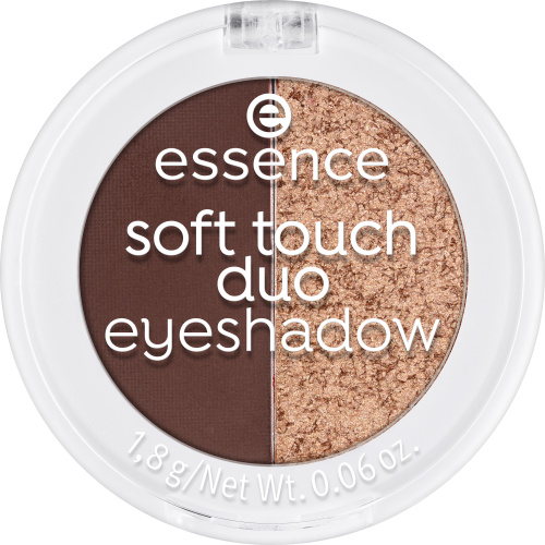 essence Soft Touch Duo duo oční stíny odstín 04 Mocha Muse 1 g