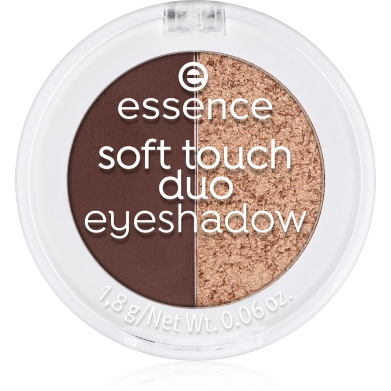 essence Soft Touch Duo duo oční stíny odstín 04 Mocha Muse 1 g