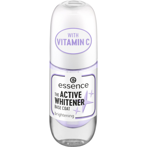 essence Active Whitener podkladový lak na nehty s bělicím účinkem 8 ml
