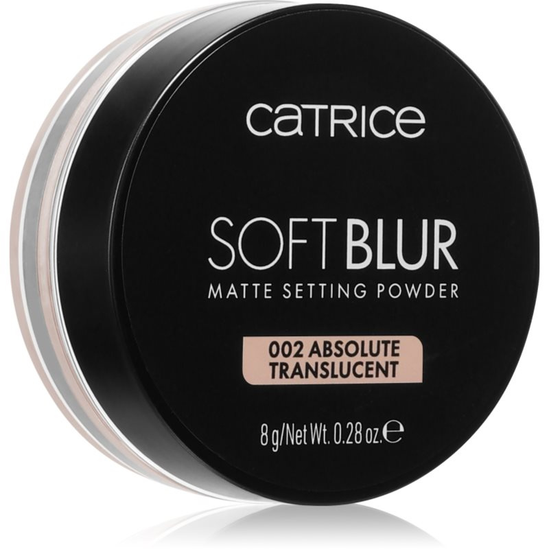 Catrice Soft Blur Matte sypký fixační pudr odstín 002 Absolute Translucent 8 g