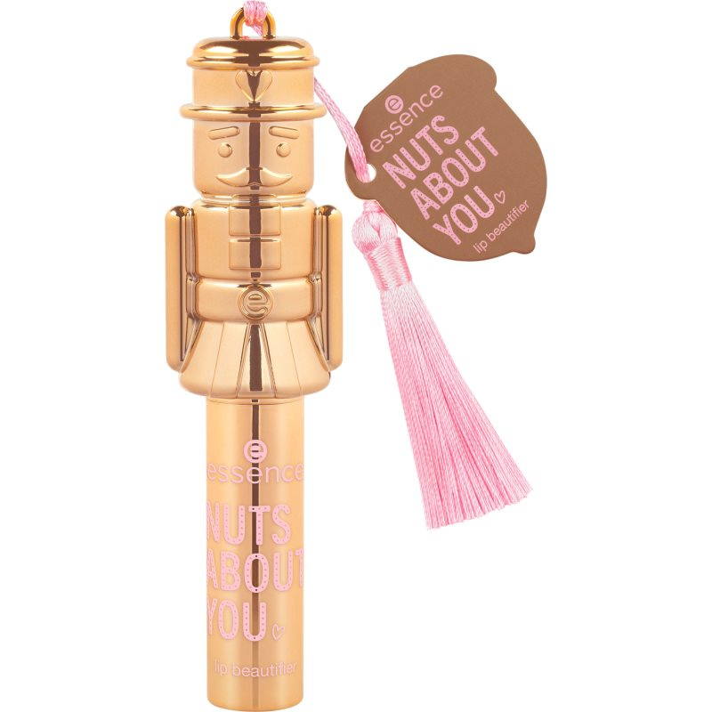 essence Nuts About You lesklý balzám na rty se třpytkami odstín 01 What's Crackin'? 1.5 g