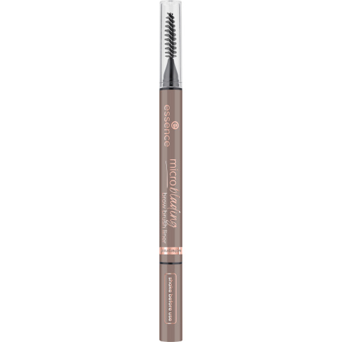 essence Microblading tužka na obočí se štětečkem odstín Light Brown 0.6 ml