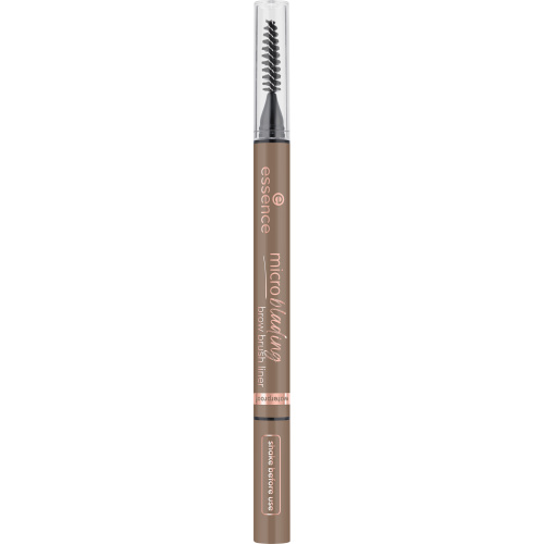 essence Microblading tužka na obočí se štětečkem odstín 03 Neutral Brown 0.6 ml